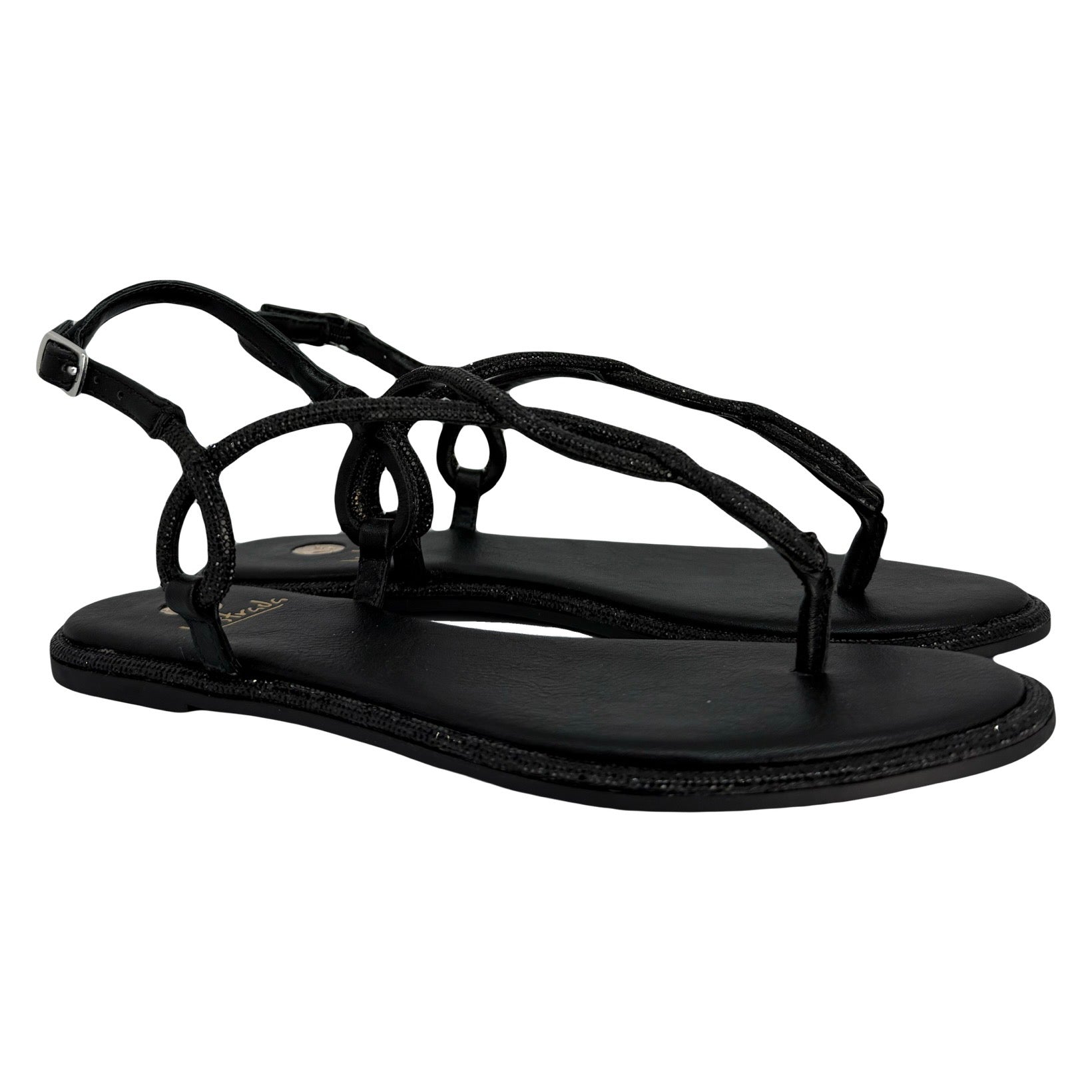 Sandalia Plana Pewter