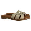 Sandalia Plana Beige