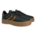 Zapatilla Negra Leopardo
