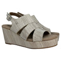 Cuña Rayas Beige