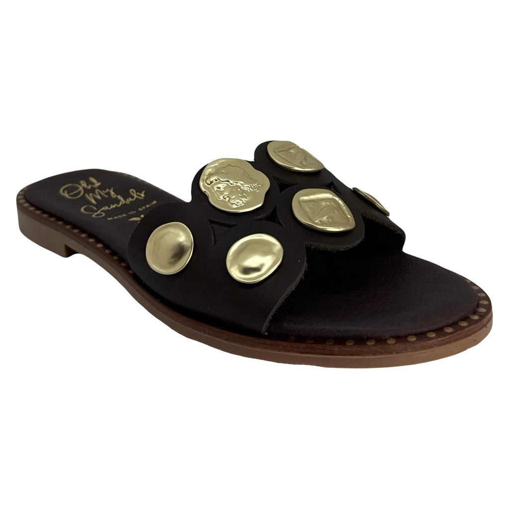 Sandalia Plana Monedas