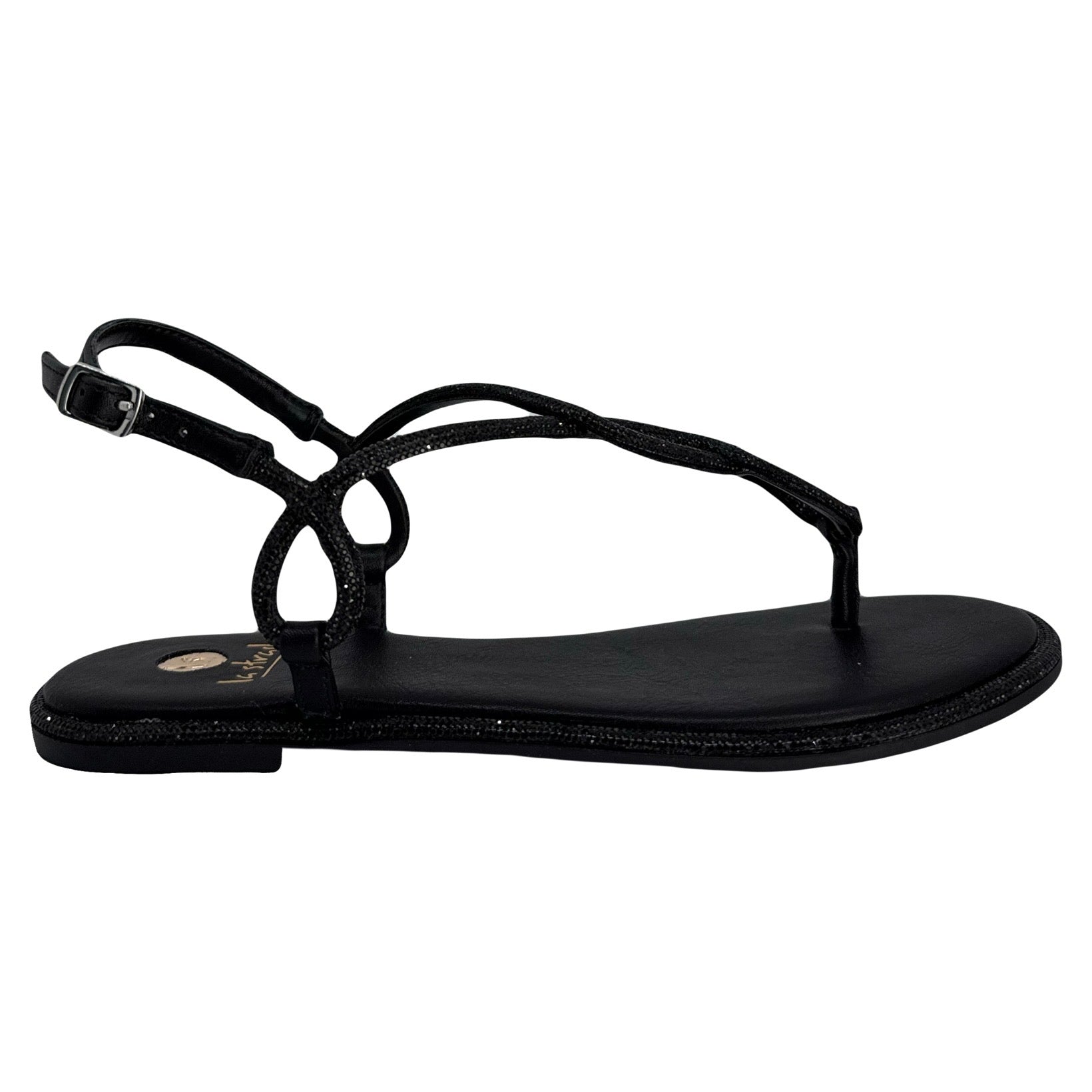 Sandalia Plana Pewter