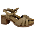 Sandalia Tacón Beige