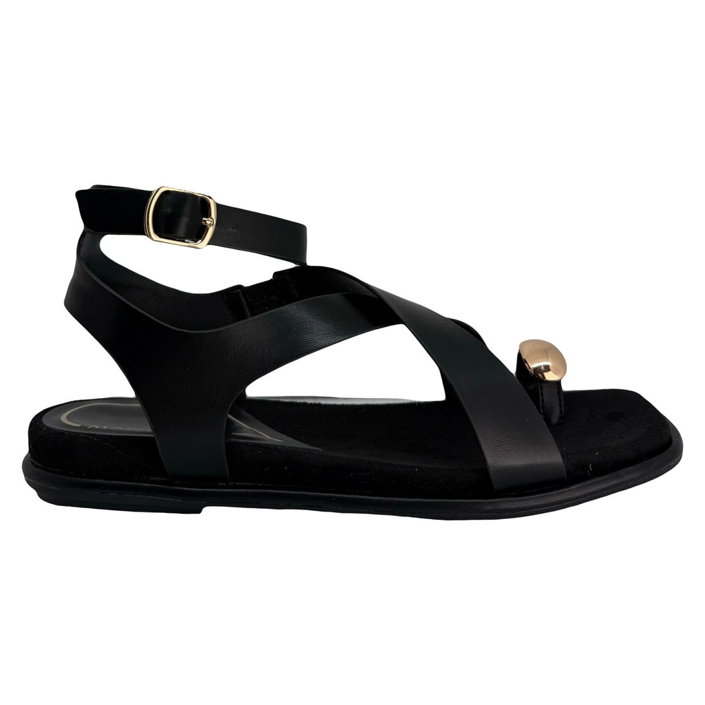 Sandalia Negra Cotton
