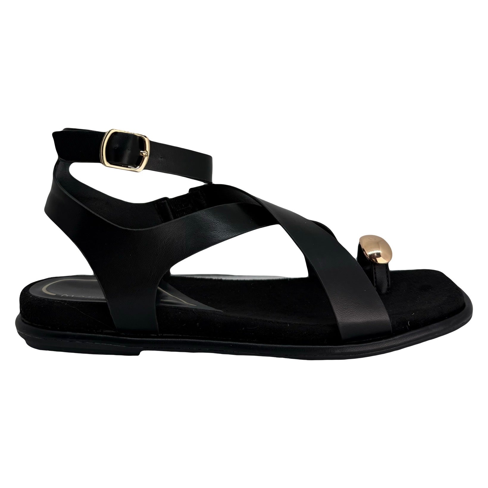Sandalia Negra Cotton