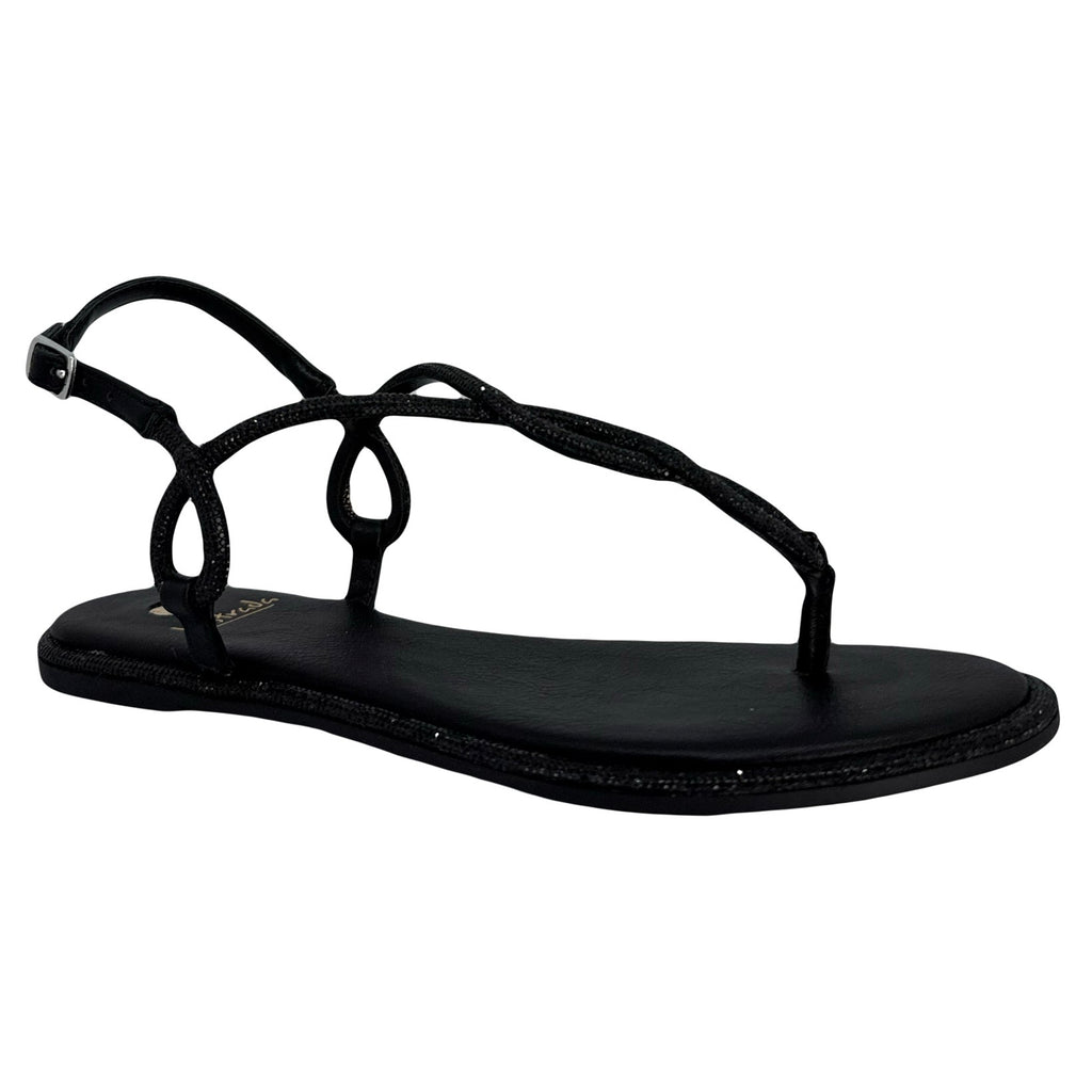Sandalia Plana Pewter