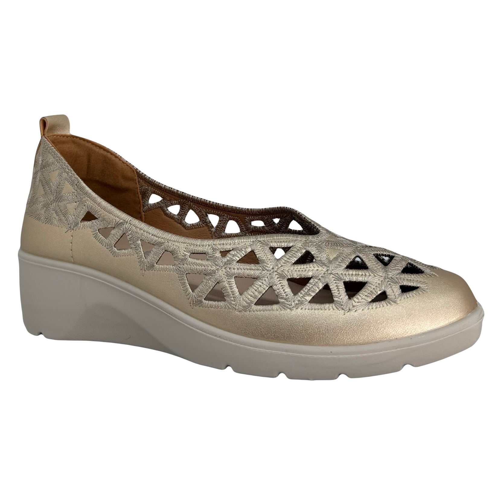 Zapato Cuña Platino