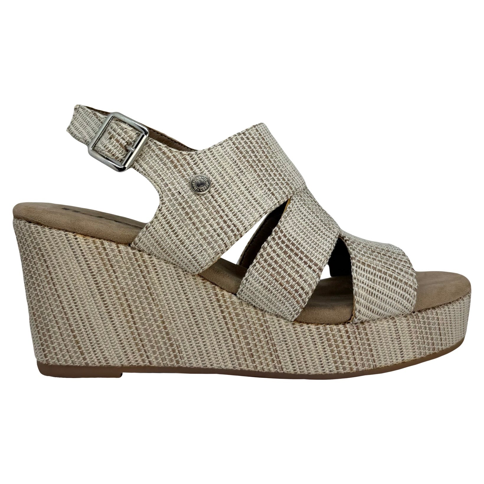 Cuña Rayas Beige