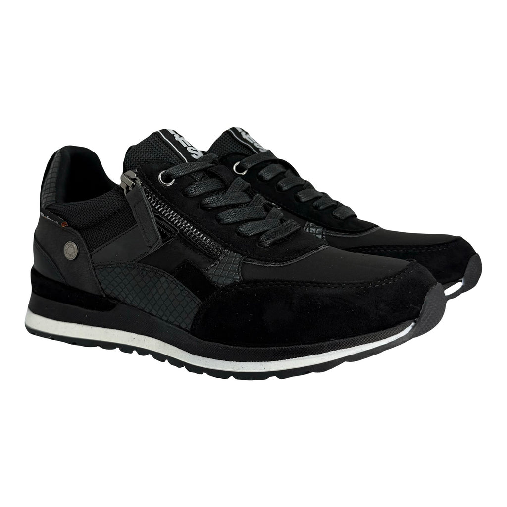 Zapatilla Negra Cremallera